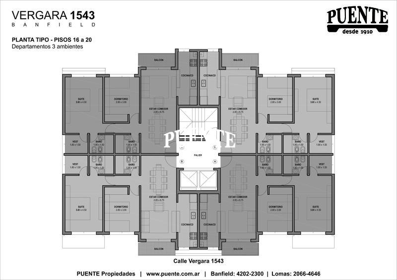 Planta Tipo 16 a 20