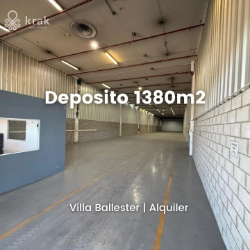 Depósito en alquiler en parque industrial Villa Ballester