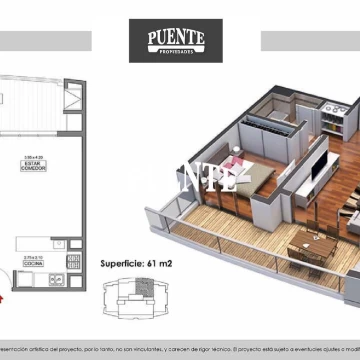Departamento 2 ambientes a estrenar en VISTA GOLF - Canning (Ezeiza)