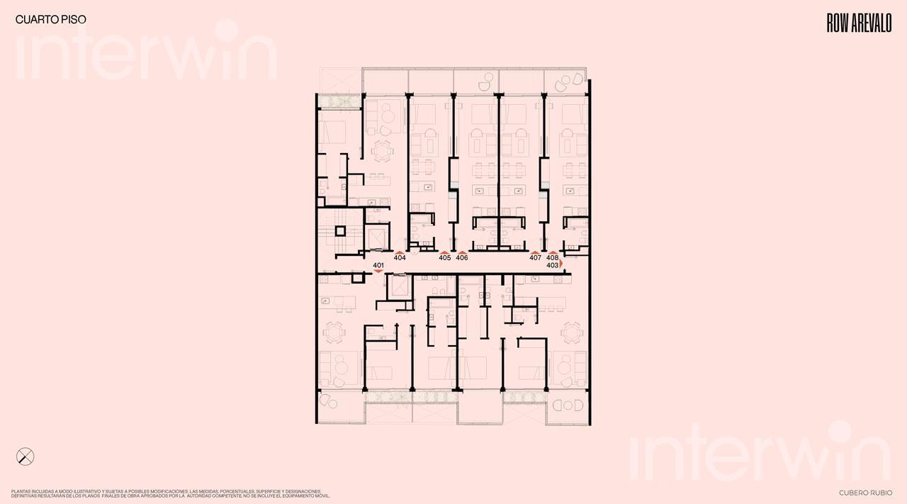 plano planta piso 4