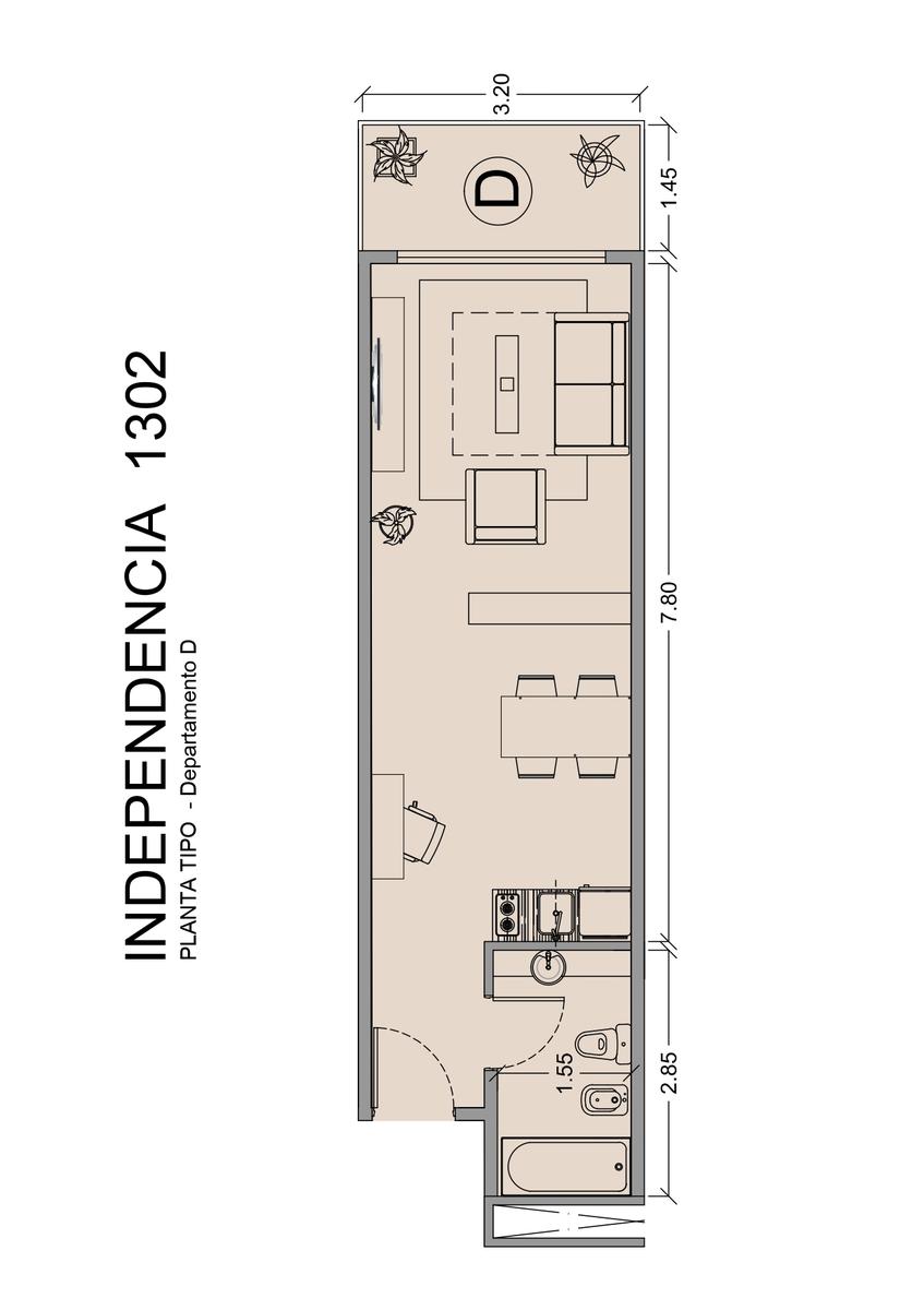 Departamento de 1 dormitorio en Monserrat, foto 3