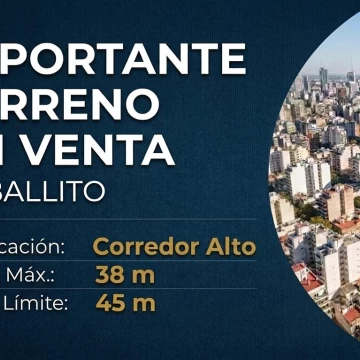 TERRENO EN VENTA EN CABALLITO -CORREDOR ALTO (CA)-