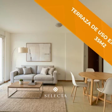 VENDO DEPTO 2 DORMITORIOS C/TERRAZA DE 35M