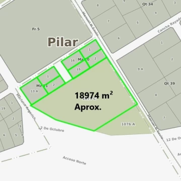 Terreno Venta en 18974 m² AV 12 DE OCTUBRE 0