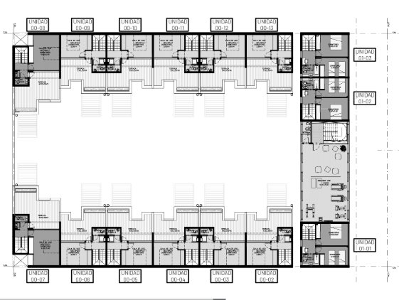 Disposición unidades 1° planta