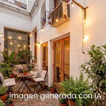 Venta PH pasillo, 3 ambientes   escritorio. Patio. Bajas expensas. Belgrano.