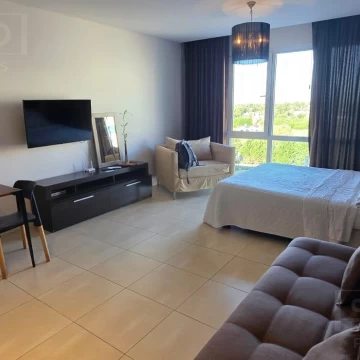 Alquiler, departamento monoambiente con cochera, en la Bahia, Nordelta