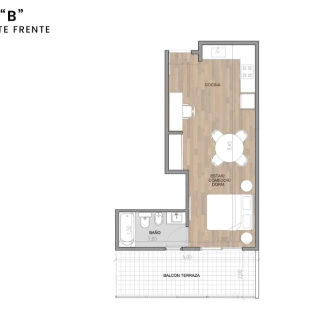 Departamento en Villa del Parque