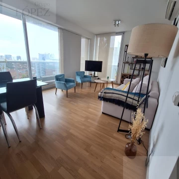 Alquiler Departamento  Vicente López de 3 ambientes con balcón corrido, cochera y amenities.