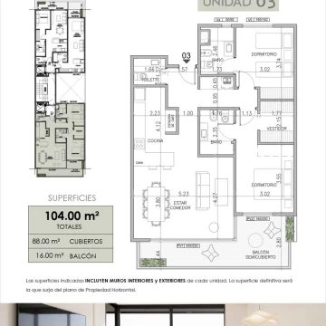 Depto 3 Ambientes en Venta - Recoleta