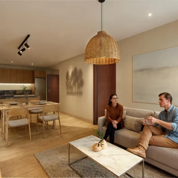 Departamento Monoambiente en Colegiales en Consutruccióm