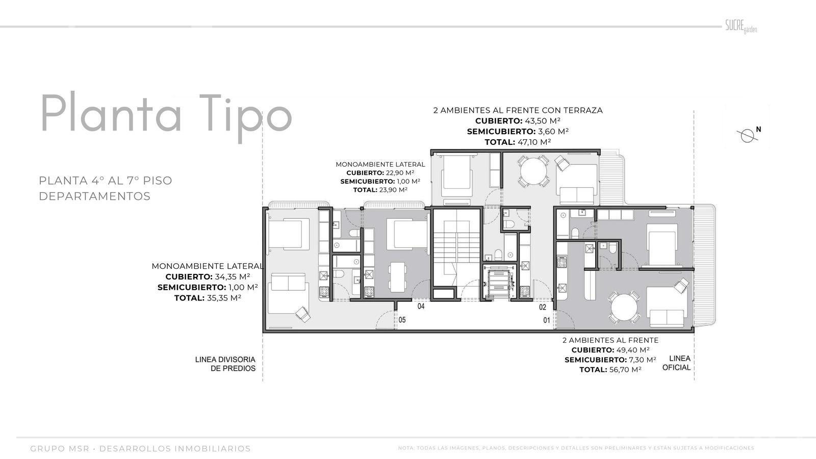 plano planta piso 7