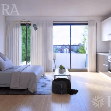 Venta departamento 2 ambientes con balcón y parrilla en Flores