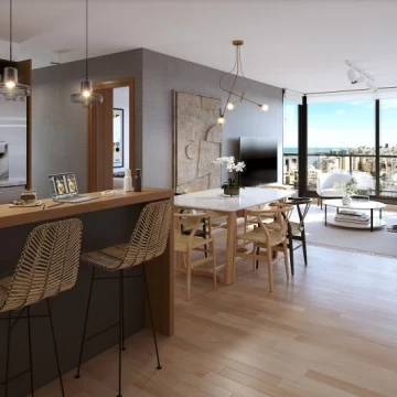 Venta apartamento dos dormitorios con terraza en Pocitos