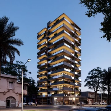 VENTA - Departamento en construcción de 2 dormitorios con balcón. Calidad Terraz - Cura, Rosario.