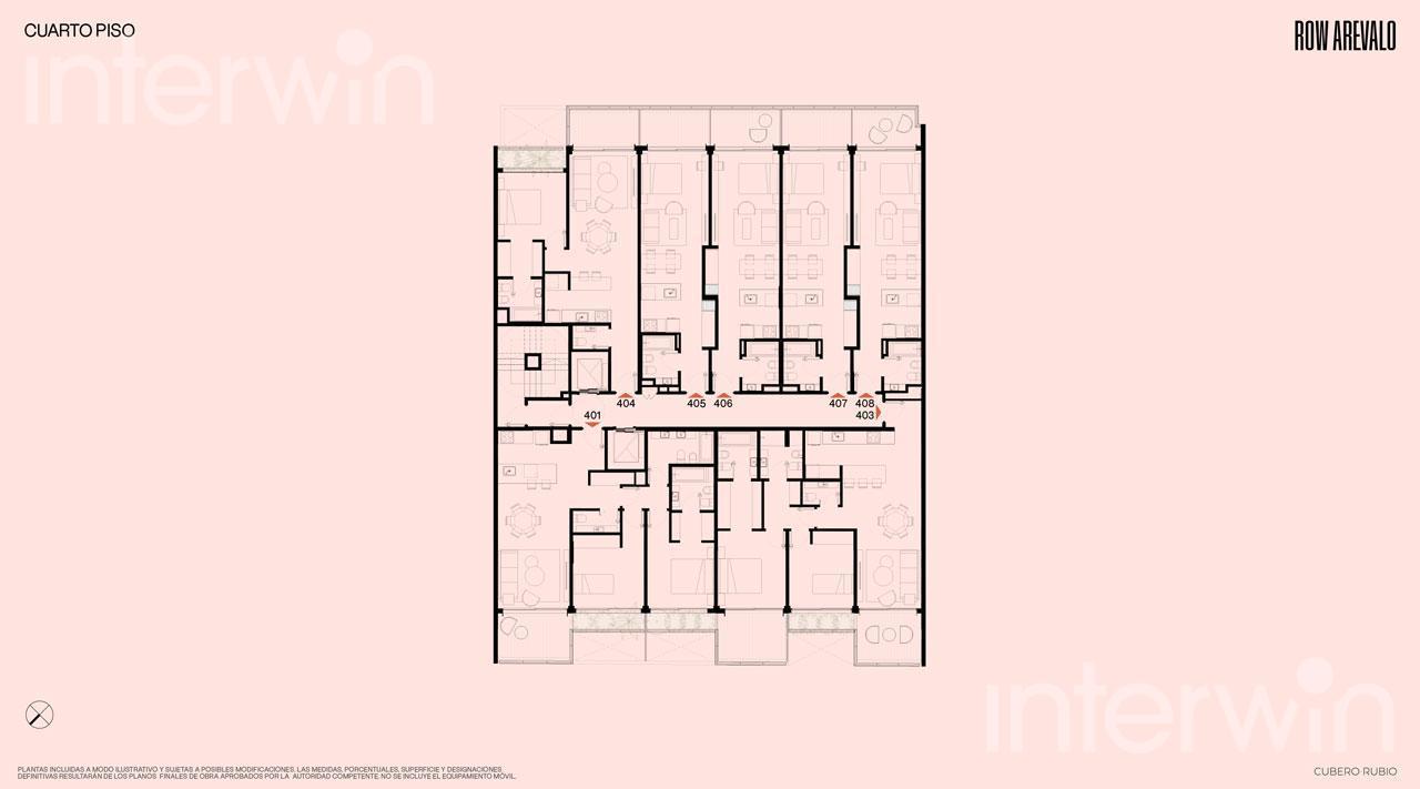 plano planta piso 4