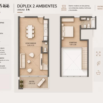 VENTA 3amb 80mts - DESARROLLO PAROISSIEN 4646