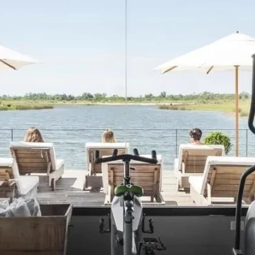Lote con fondo al Rio con tablestacado de hormigón en El Barrio Náutico Naudir