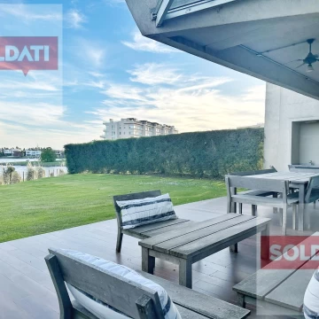 Alquiler amoblado  departamento 3 ambientes con jardin vista al lago en Yoo Nordelta