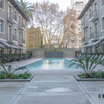 Alquiler Departamento monoambiente con amenities en Quartier Madero Urbano.