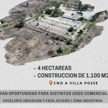 VENTA TERRENO DE 4 HECTAREAS A 1500 MT AU CBA - ROSARIO
