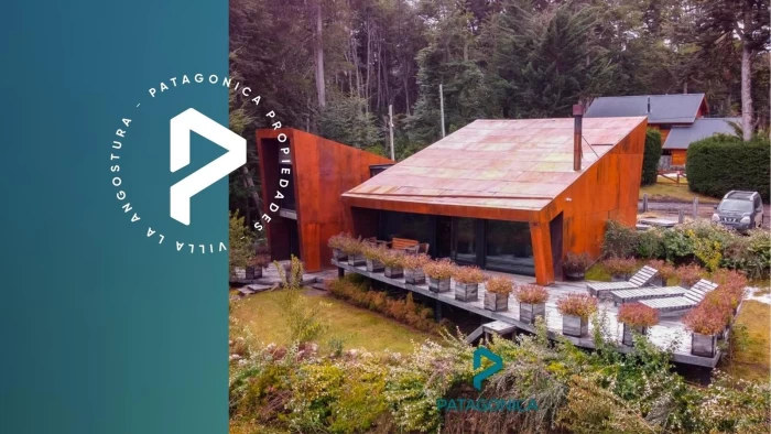 VENTA CASA con marcado estilo moderno 150m2,  PUERTO MANZANO, VIILLA LA ANGOSTURA