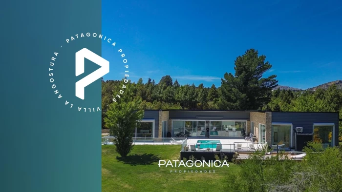 VENTA Casa moderna,  de 372 m2 sobre lote de 2.500m2 en Arelauquen, Bariloche