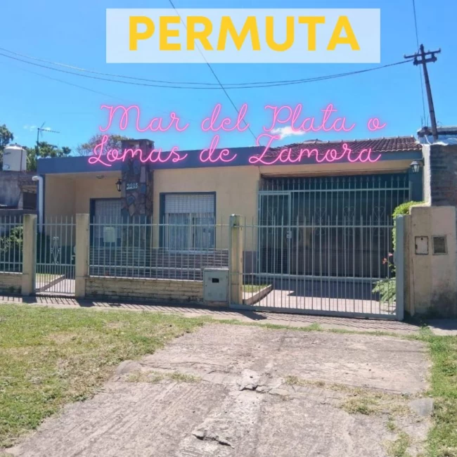 Casa 4 amb/ cochera y jardín. PERMUTA