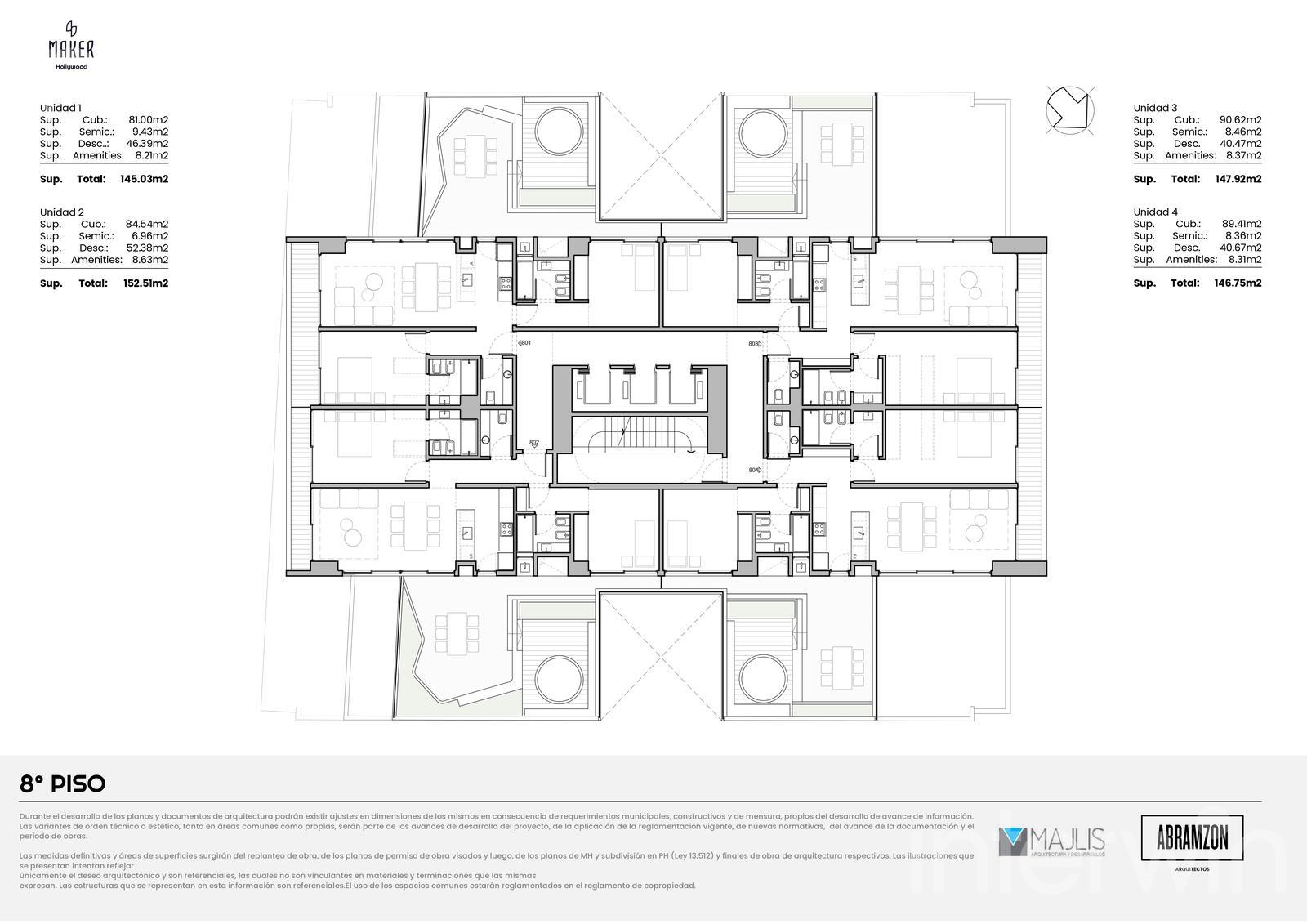 plano planta piso 8