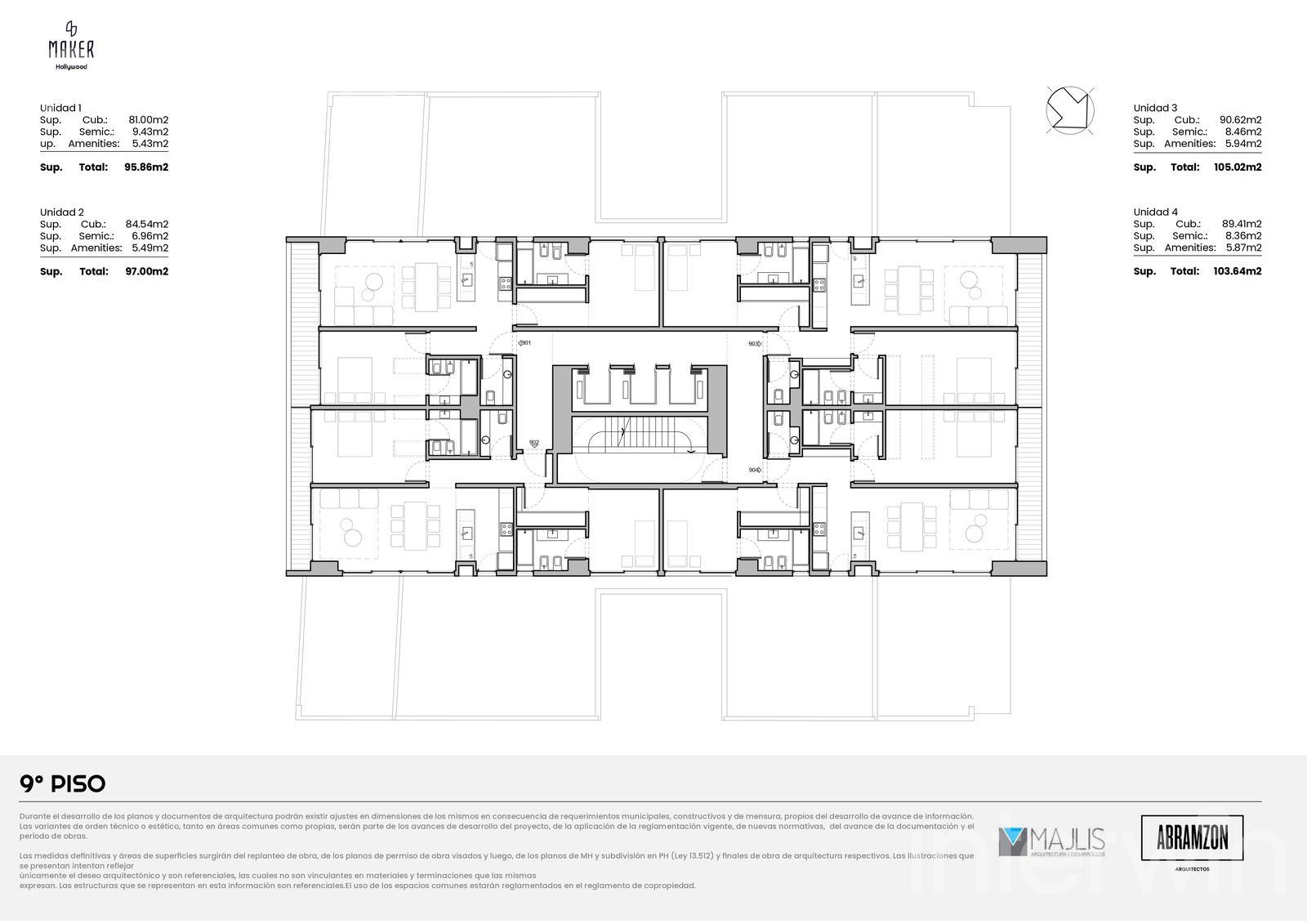 plano planta piso 9