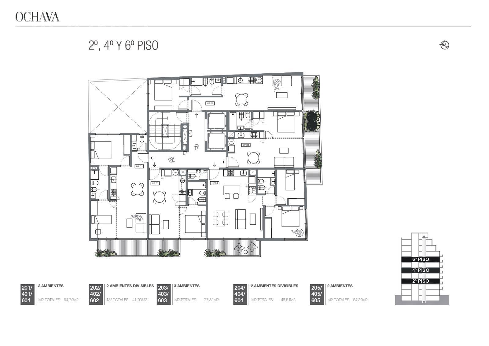 plano planta piso 4