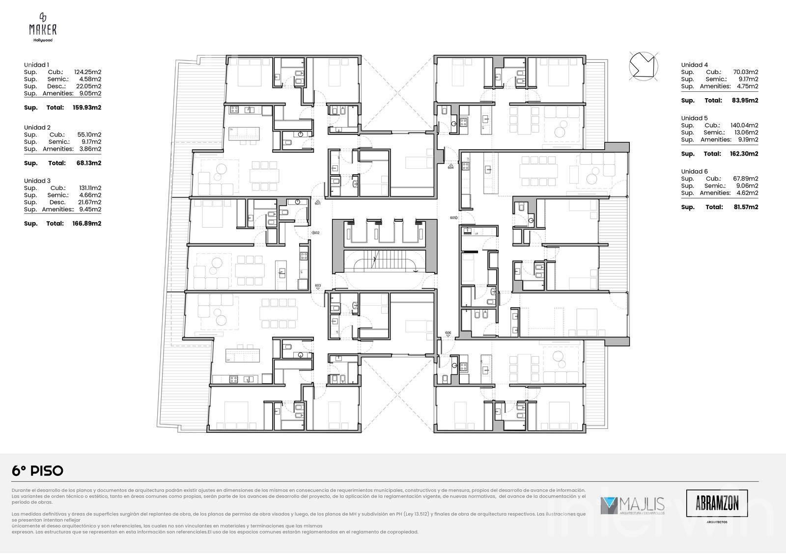 plano planta piso 6