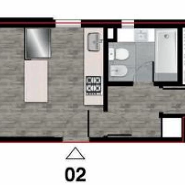 VENTA - Departamento 1 dormitorio en construcción. Centro, Rosario.
