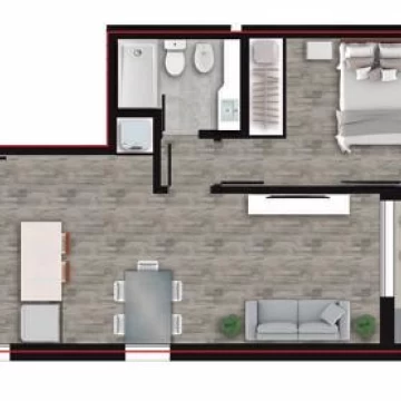 VENTA - Departamento de un dormitorio en construcción. Centro, Rosario.