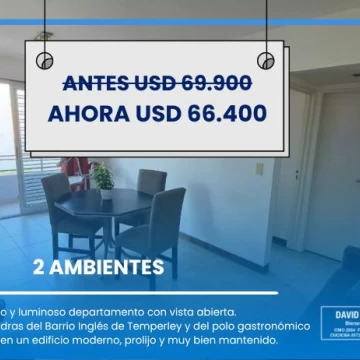 BALCON, VISTA ABIERTA, 2 AMBIENTES, VENTA, TEMPERLEY, LOMAS DE ZAMORA, DEPARTAMENTO