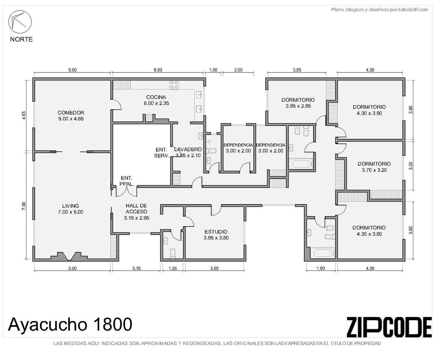 Departamento de 4 dormitorios en Recoleta, foto 3