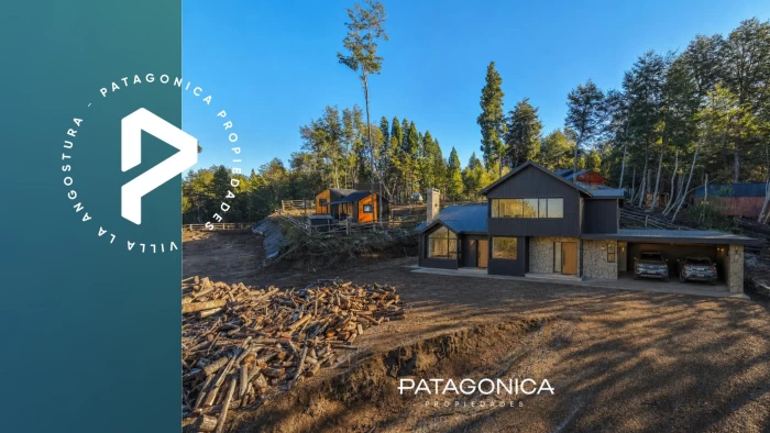 VENTA LOTE 1.196m2 c/PROYECTO 140m2   MEJORAS, BANDURRIAS, VILLA LA ANGOSTURA