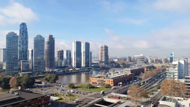 Alquiler Monoambiente con cochera. Apto profesional.  Amenities. Puerto Madero