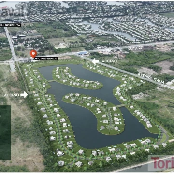 Lotes en venta al agua y financiados, Barrio San Pedro, Benavidez,