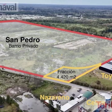 Fracción en venta divisible estratégicamente ubicada en Tigre esq R27, Benavidez Tigre