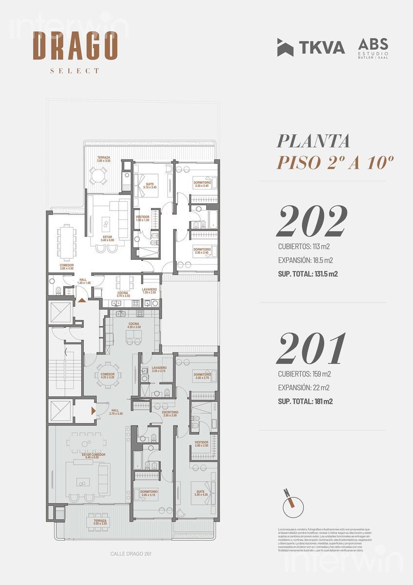 plano piso 2 a 10