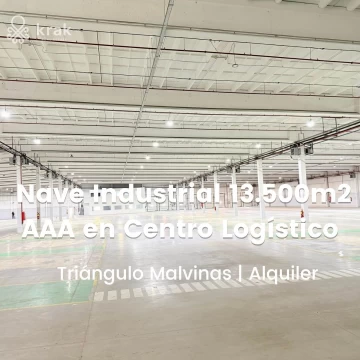 Alquiler nave industrial divisible 13.000m2 en Tortuguitas