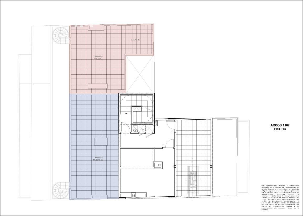 plano planta piso 13