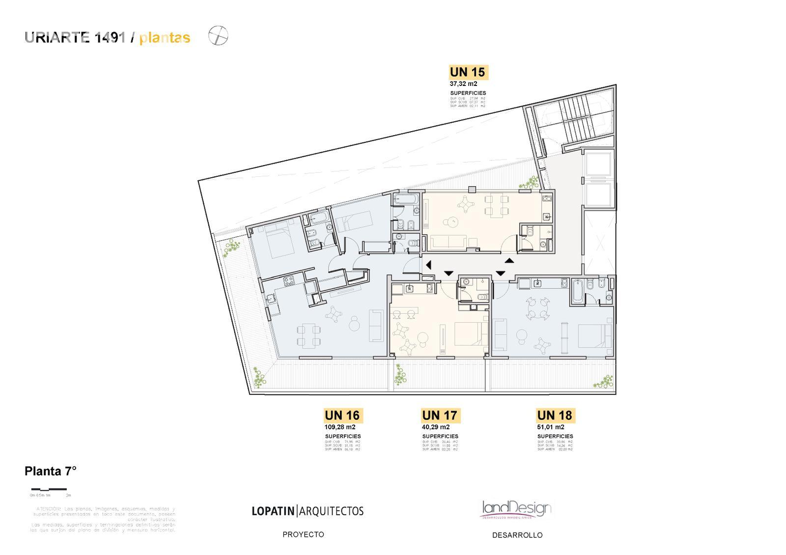 plano planta piso 7