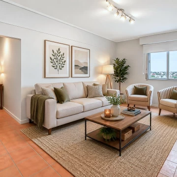 Departamento en venta de 3 ambientes con vista abierta muy luminoso, Boedo.