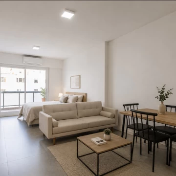 Venta. Monoambiente con balcón y cochera en Recoleta.