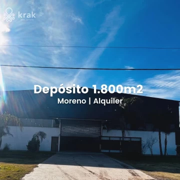 Depósito en alquiler 1800m en Moreno Cuartel V