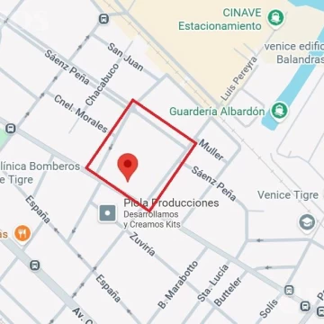 Lote de 660 m2 en venta en el Centro de Tigre.