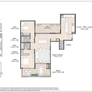 Departamento 3 ambientes en Belgrano