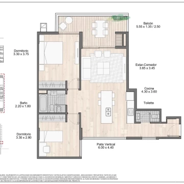 Venta Departamento 3 ambientes en Belgrano